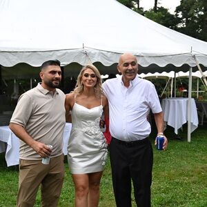 Rehearsal dinner dress , pre wedding dress with 3D florals in white